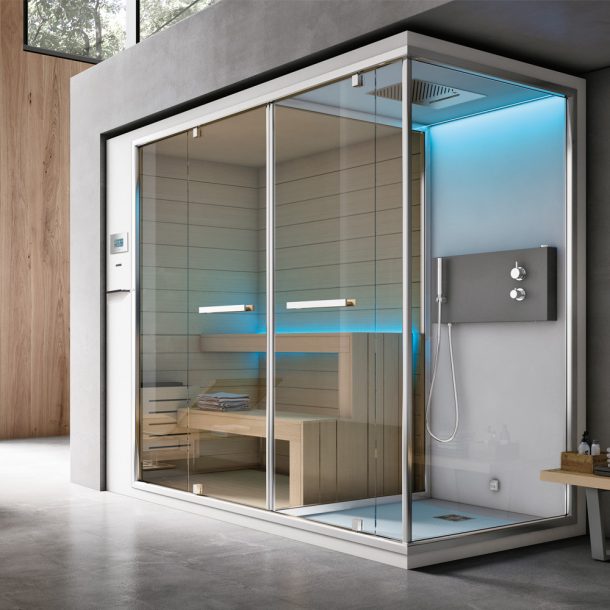 Sistema Ethos C. Sauna, doccia, Hammam, di Hafro-Geromin