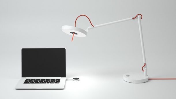Lampada MyLiFi. Design, Pierre Garner di eliumstudio per Oledcomm