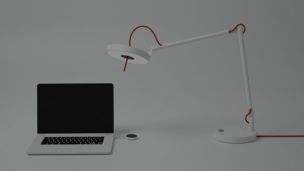 Lampada MyLiFi. Design, Pierre Garner di eliumstudio per Oledcomm