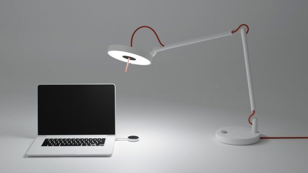 Lampada MyLiFi. Design, Pierre Garner di eliumstudio per Oledcomm