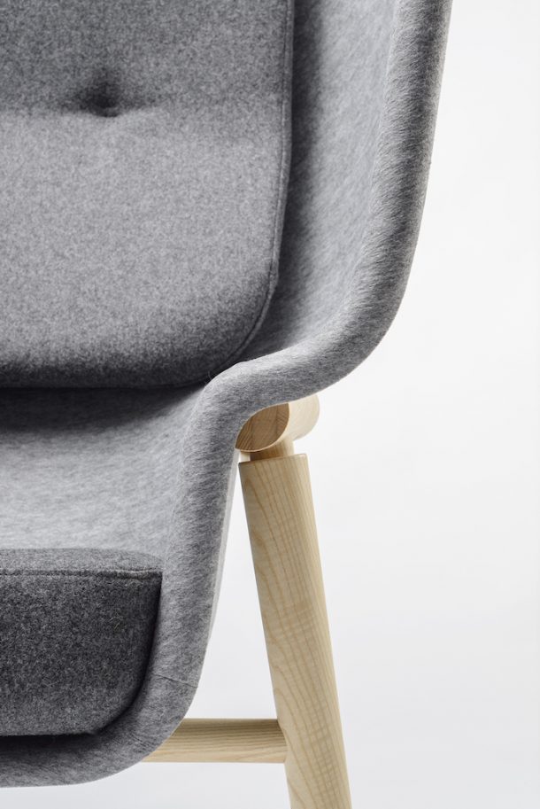 Pod chair. Benjamin Hubert per De Voprm