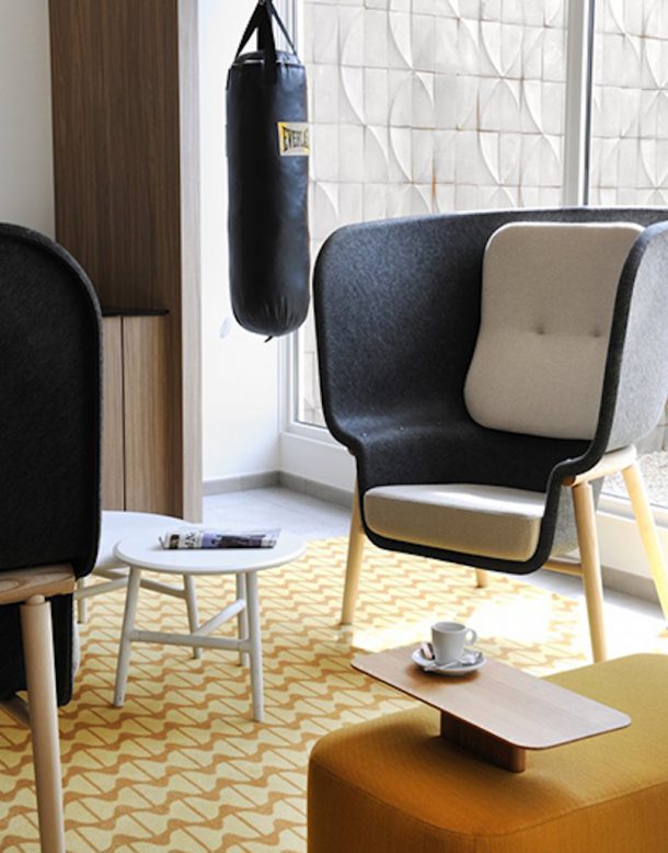 Pod chair. Benjamin Hubert per De Voprm