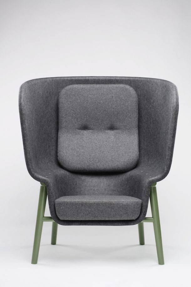Pod chair. Benjamin Hubert per De Voprm