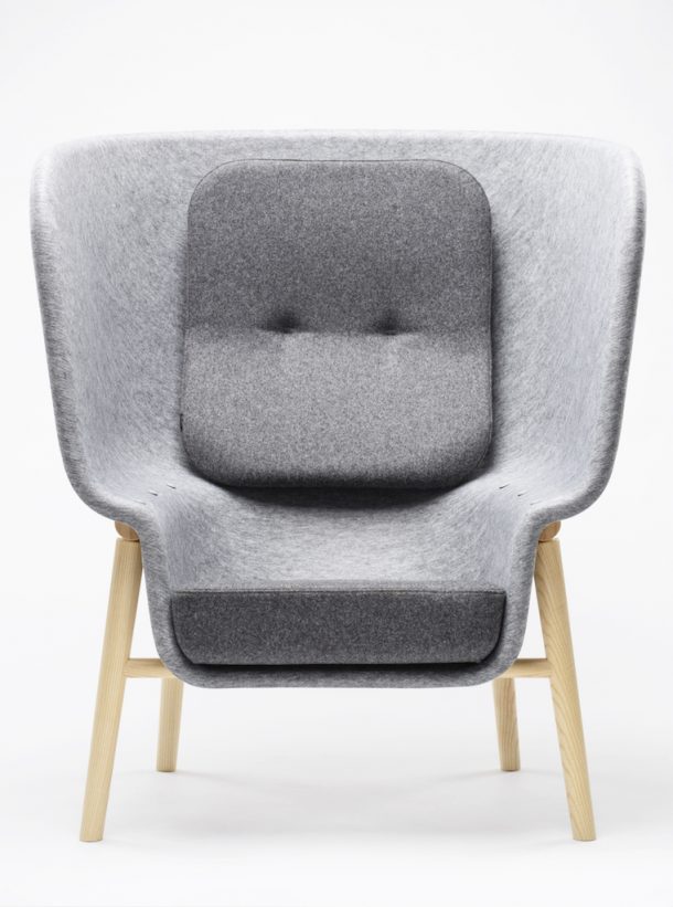 Pod chair. Benjamin Hubert per De Voprm