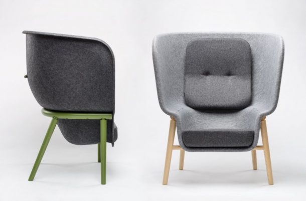 Pod chair. Benjamin Hubert per De Voprm
