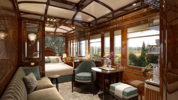 le nuiove grand suites del treno Orient Express