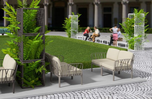 Sistema di sedute outdoor Komodo di Nardi