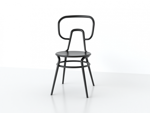 sedia in legno curvato