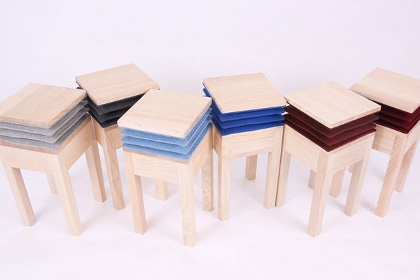 sgabello fisarmonica