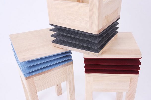 sgabello fisarmonica