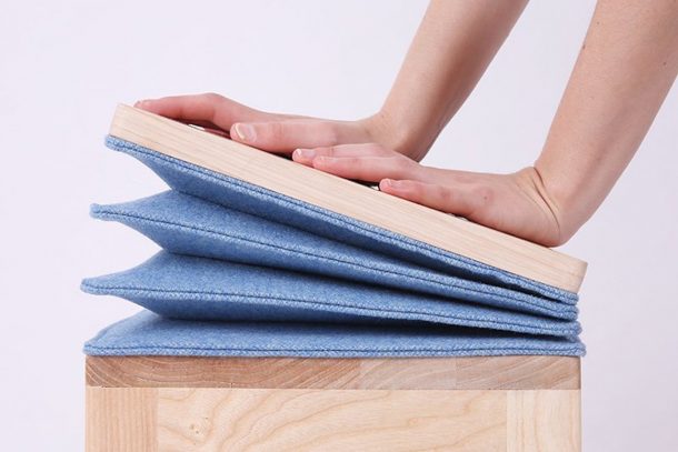 sgabello fisarmonica