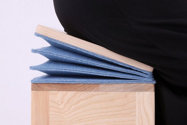 sgabello fisarmonica