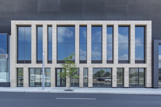 Complesso Hudson Lights a Manhattan. Facciate in Neolith