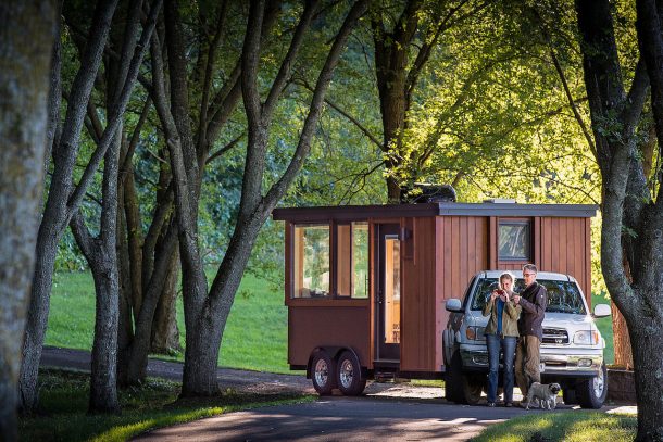 Le case mobili su ruote di design. Escape