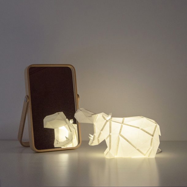 Owl paperlamp, le lampade in carta origami a forma di animale