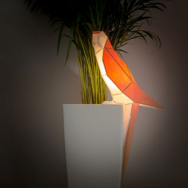Owl paperlamp, le lampade in carta origami a forma di animale