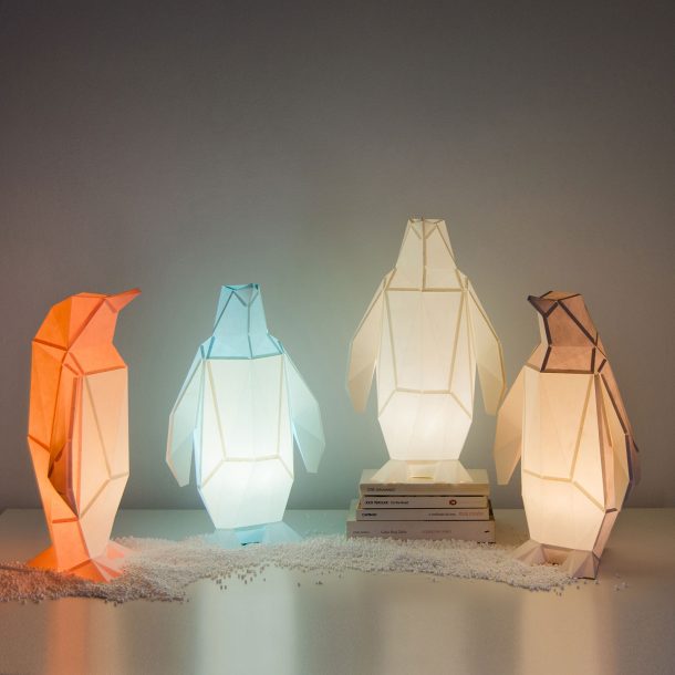Owl paperlamp, le lampade in carta origami a forma di animale