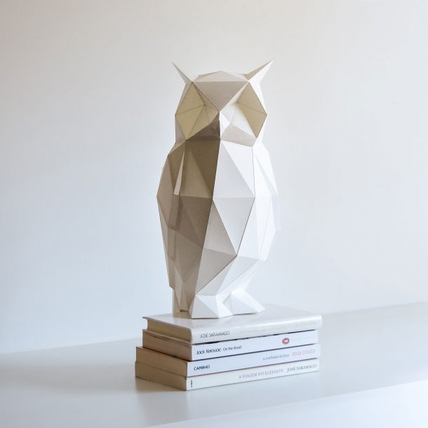 Owl paperlamp, le lampade in carta origami a forma di animale