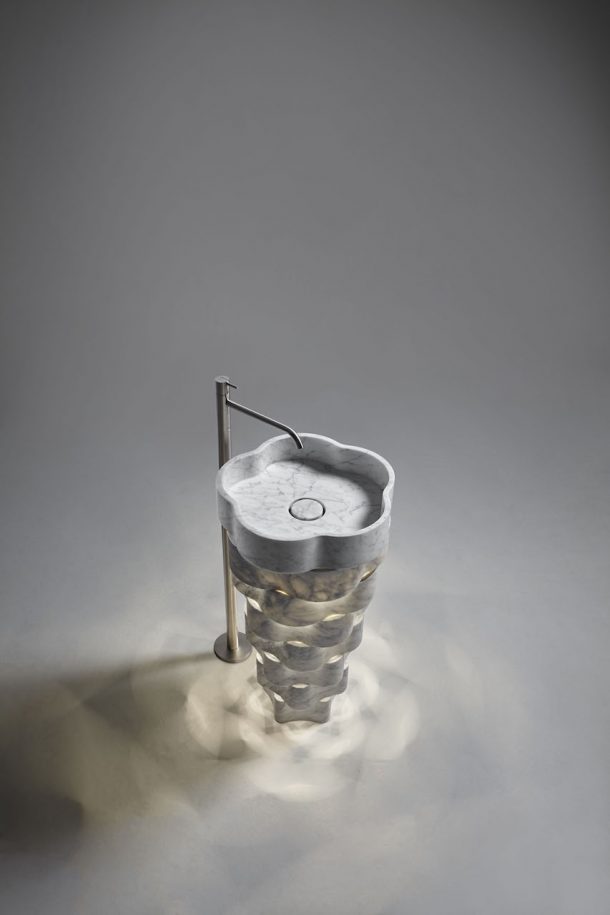 lavabo Intreccio di Paolo Ulian per antoniolupi