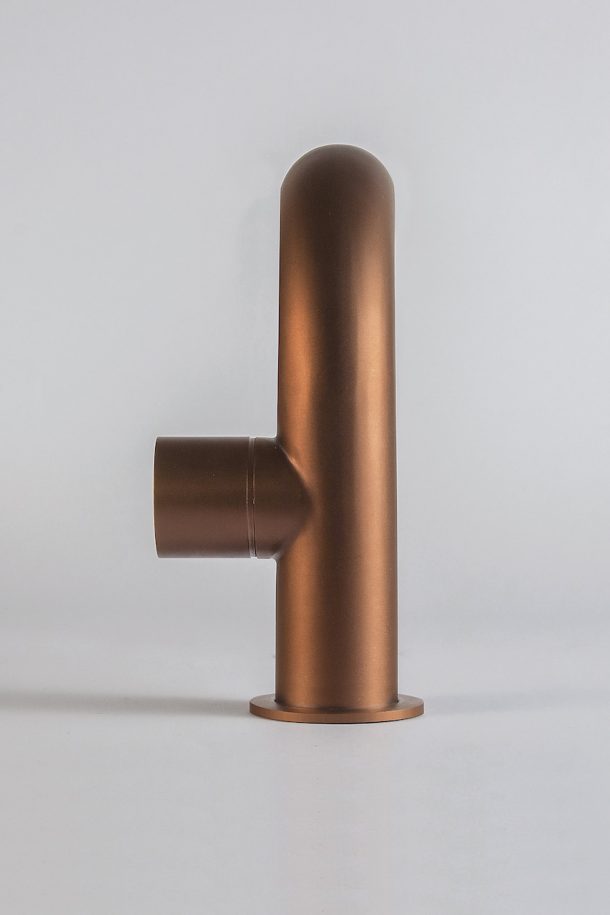 rubinetti di design in finiture metalliche