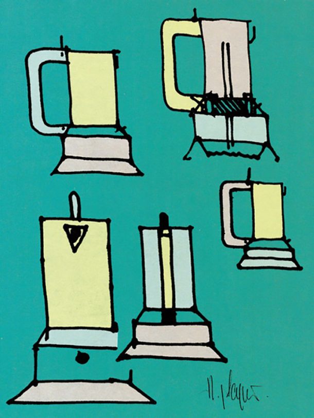 La caffettiera 9090 di Richard Sapper per Alessi