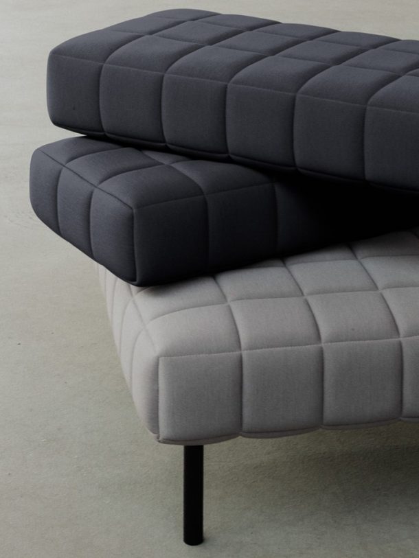 Divano Voxel sofa dello studio BIG
