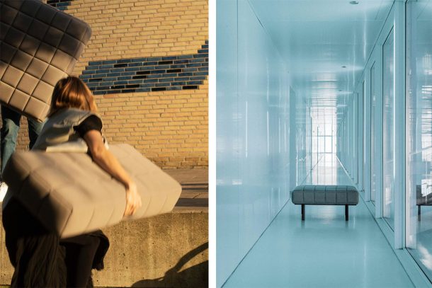 Divano Voxel sofa dello studio BIG