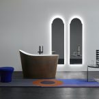 Le nuove finiture metalliche nell'arredobagno di antoniolupi
