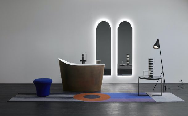 Le nuove finiture metalliche nell'arredobagno di antoniolupi