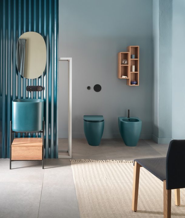 arredo bagno colorato