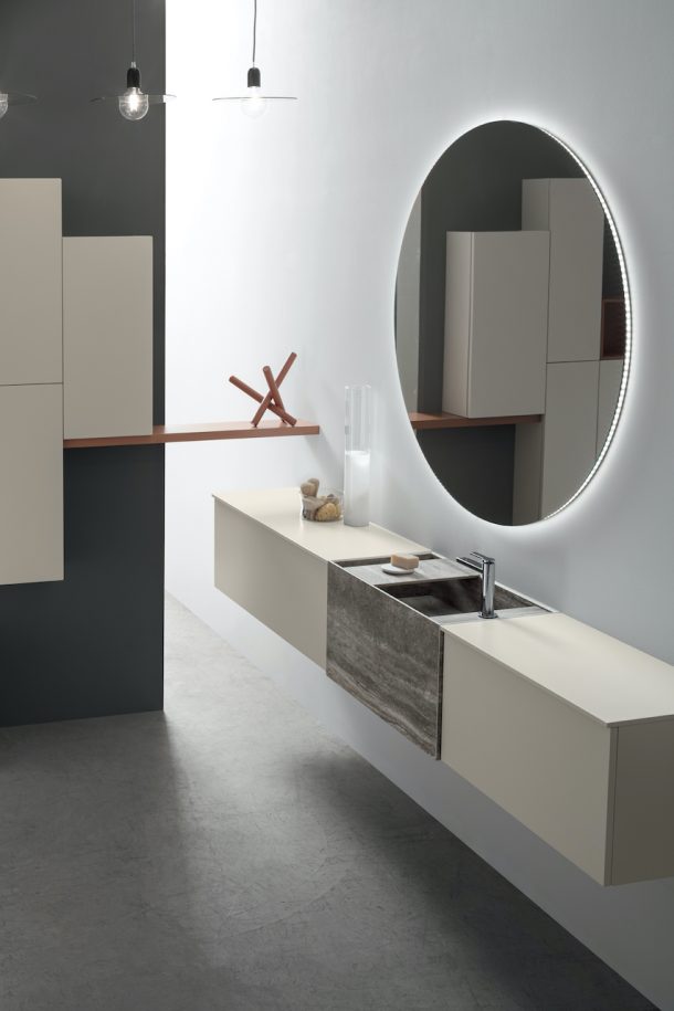 Sistema arredo bagno Pollock di Arcom