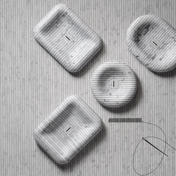 I lavabi della collezione Gessati di antoniolupi