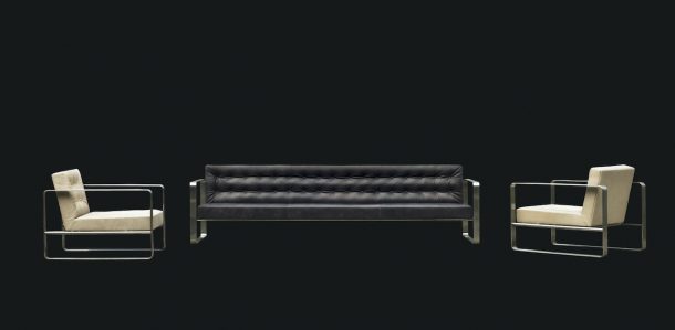 Divano e poltrona Serie T33 di Franco Albini (1933)