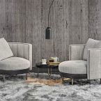 poltrone dalle forme arrotondate