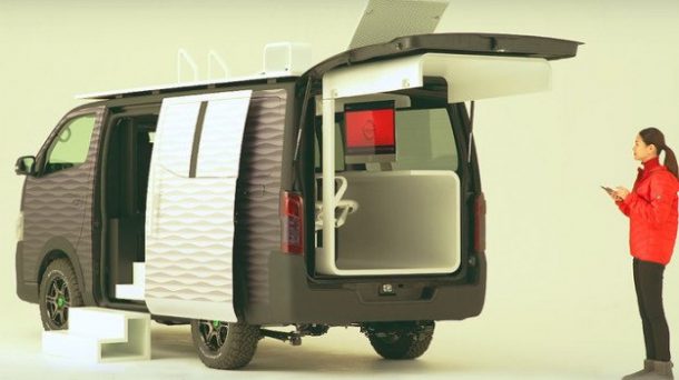 Caravan NV 350 office pod concept di Nissan