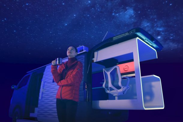 Caravan NV 350 office pod concept di Nissan