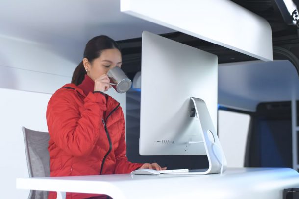 Caravan NV 350 office pod concept di Nissan