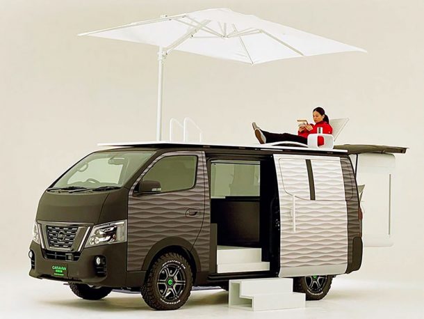 Caravan NV 350 office pod concept di Nissan
