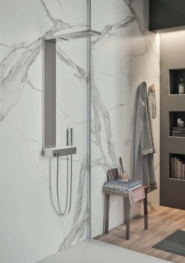 Il sistema doccia Icon Taps e Icon Column di Gruppo Geromin