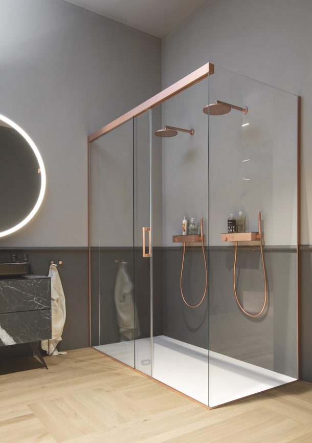 Il sistema doccia Icon Taps e Icon Column di Gruppo Geromin