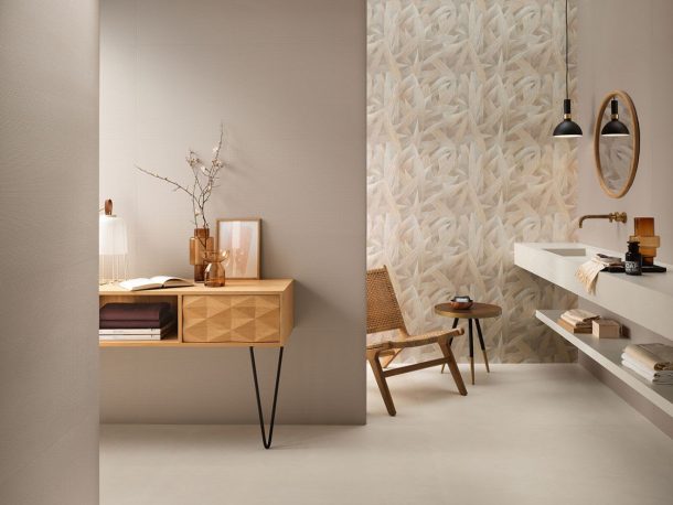 piastrelle effetto carta da parati