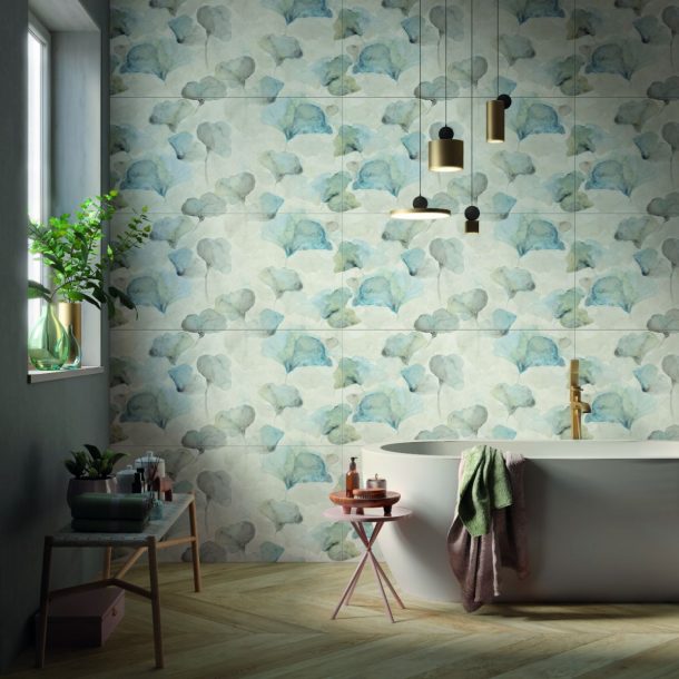 piastrelle effetto carta da parati