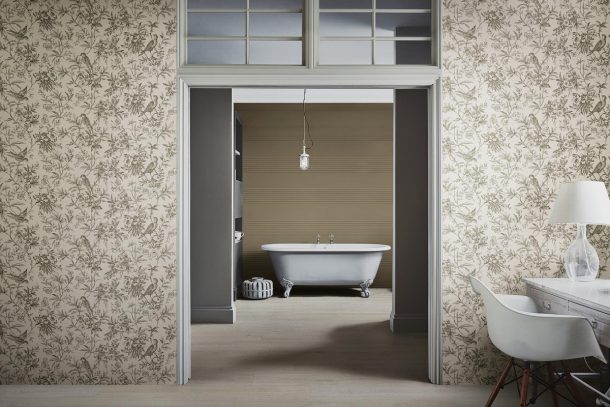 piastrelle effetto carta da parati