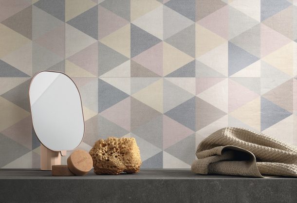 piastrelle effetto carta da parati