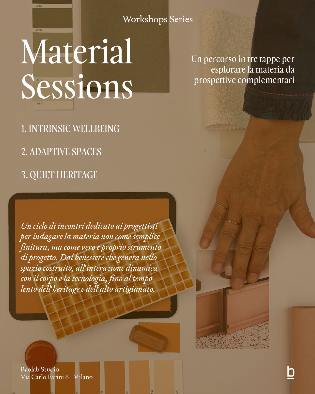 Material Sessions: tre workshop di Beolab